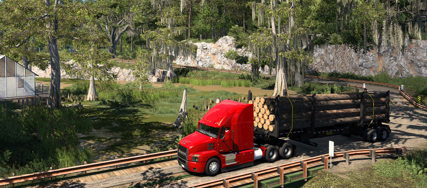 Release Date Announced for American Truck Simulator’s Louisiana Expansion — Gameplay Trailer for New-State DLC Released