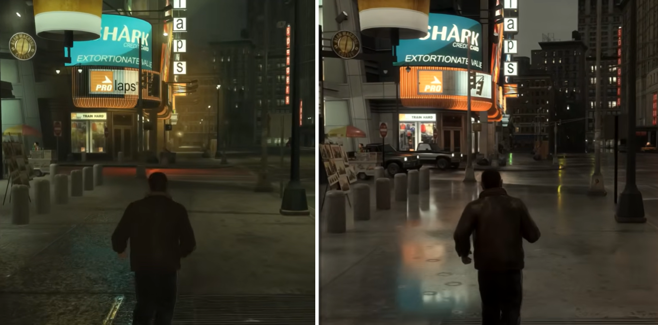 Fan-Made RTX Remaster of GTA IV’s Graphics Compared to the Original Fan-Made RTX Remaster of GTA IV’s Graphics Compared to the Original