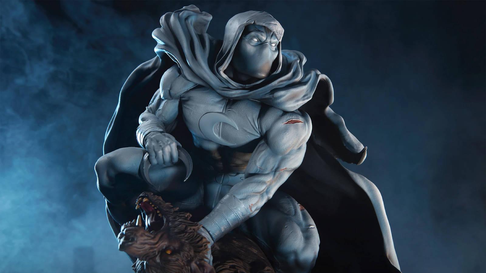 Fist of Khonshu: Sideshow Collectibles Shows Unboxing and Assembly of Moon Knight Statue from the Marvel Universe