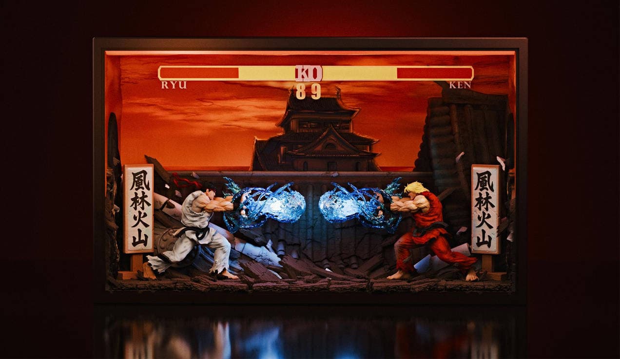 Raidas Mask Studio представила неофициальную диораму по Street Fighter с Рю и Кеном: Хадукенов станет ещё больше Raidas Mask Studio представила неофициальную диораму по Street Fighter с Рю и Кеном: Хадукенов станет ещё больше