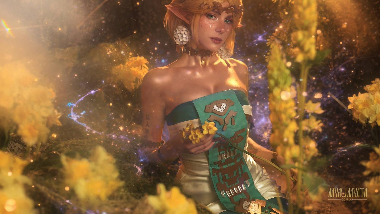 Косплей принцессы Зельды из The Legend of Zelda: Tears of the Kingdom Косплей принцессы Зельды из The Legend of Zelda: Tears of the Kingdom