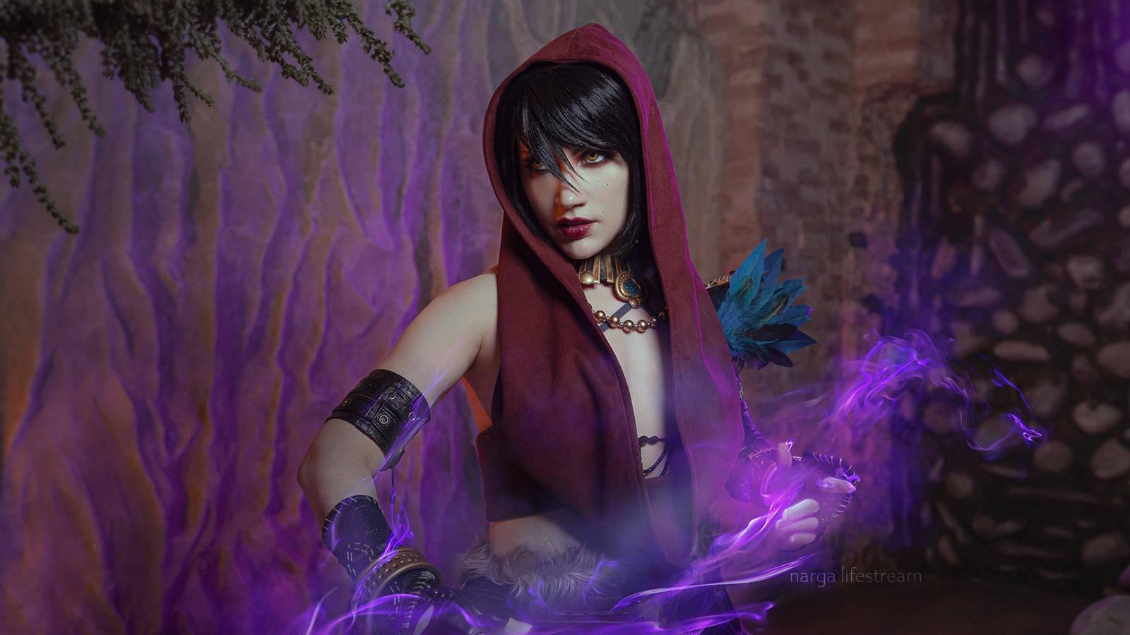 Косплей на Морриган из Dragon Age: Origins Косплей на Морриган из Dragon Age: Origins