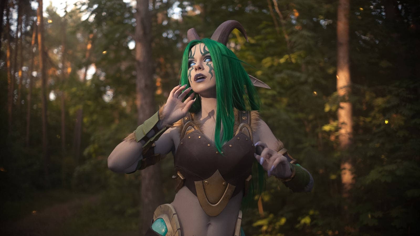 Косплей на Меритру, предводительницу Зелёной стаи драконов из World of Warcraft