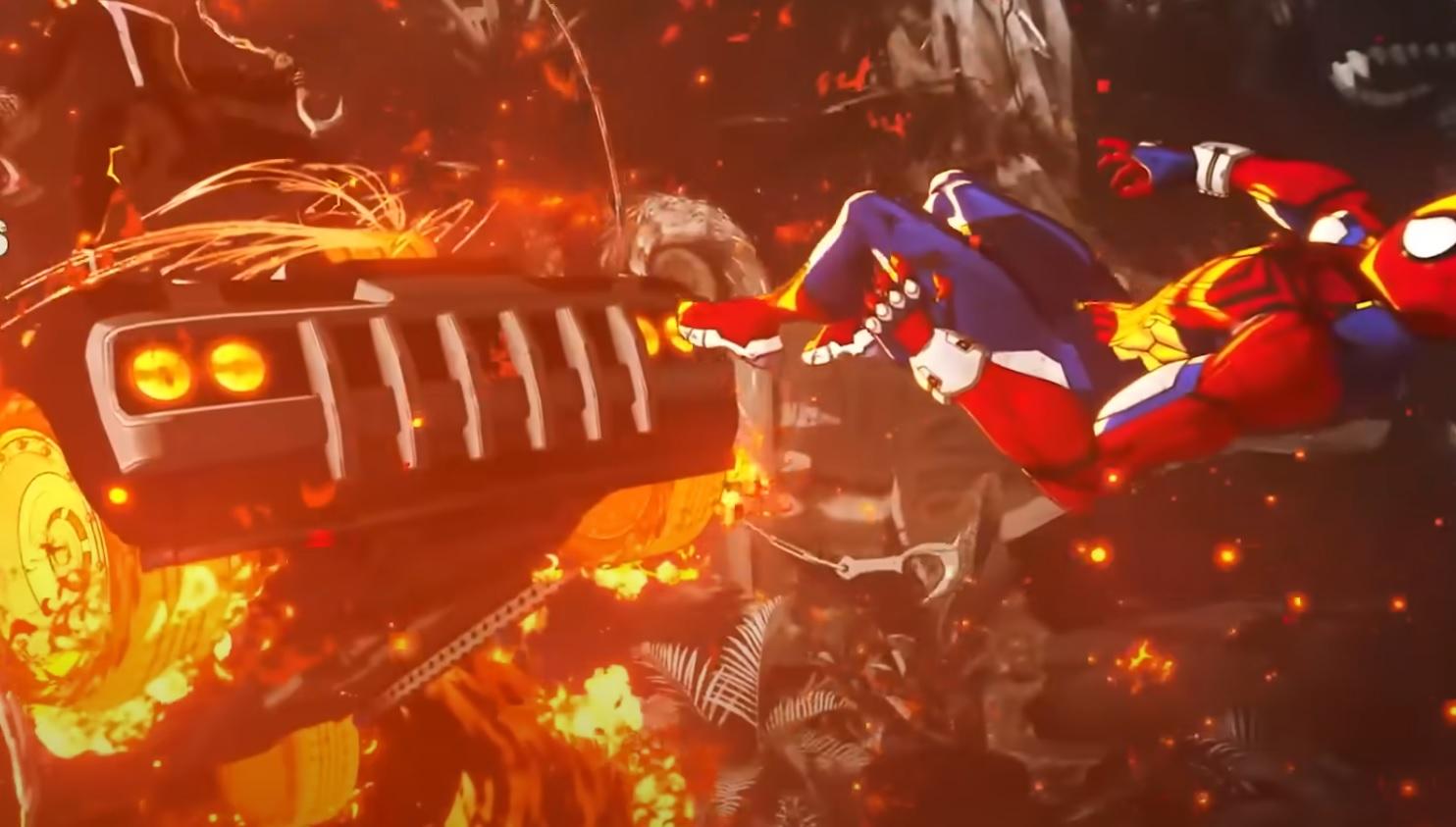 New Footage of Marvel Fighting Game Tōkon: Fighting Souls — Spider-Man vs. Ghost Rider Battles