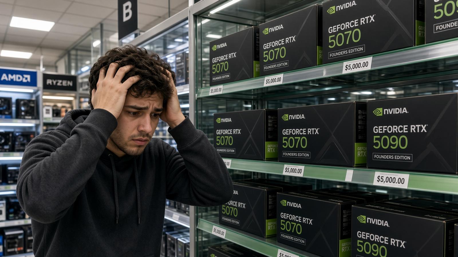 Nvidia RTX 50 дорожают в Европе: некоторые видеокарты прибавили более 20% за считанные недели