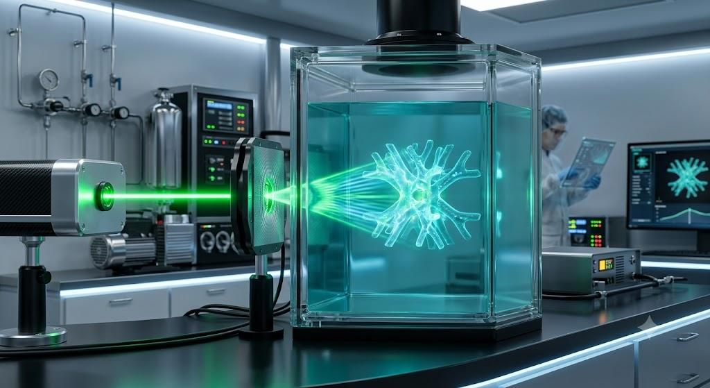 Представлен 3D-принтер, печатающий микродетали за 20 секунд одним лазерным импульсом