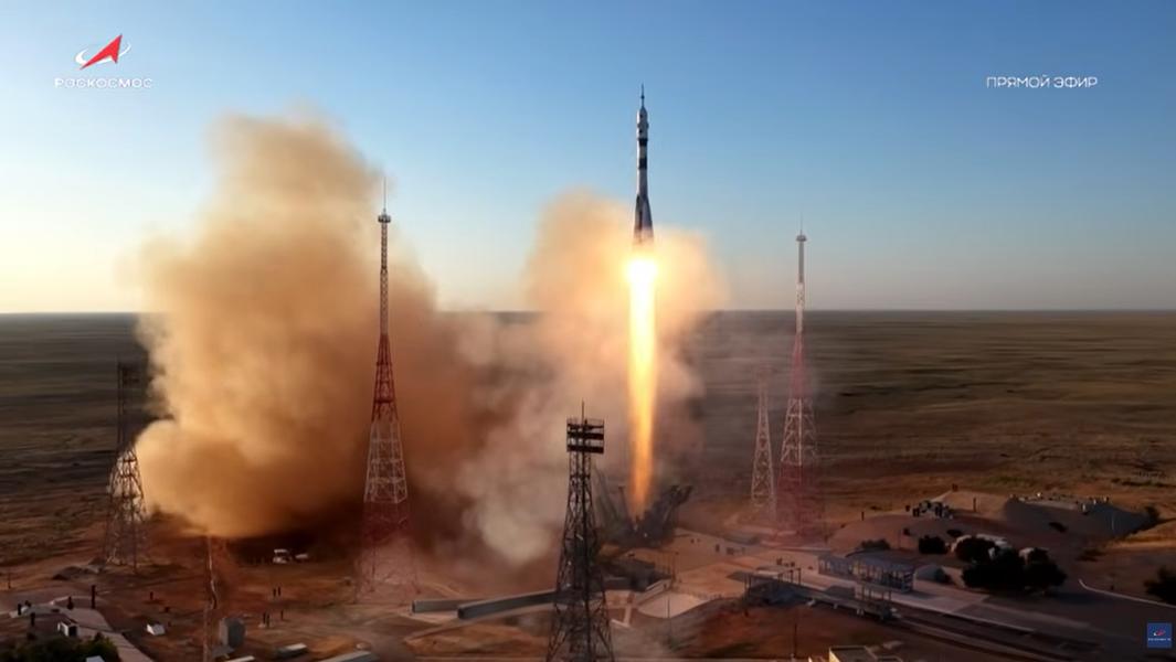 Корабль «Союз МС-29» с новым экипажем стартовал с Байконура к МКС Корабль «Союз МС-29» с новым экипажем стартовал с Байконура к МКС