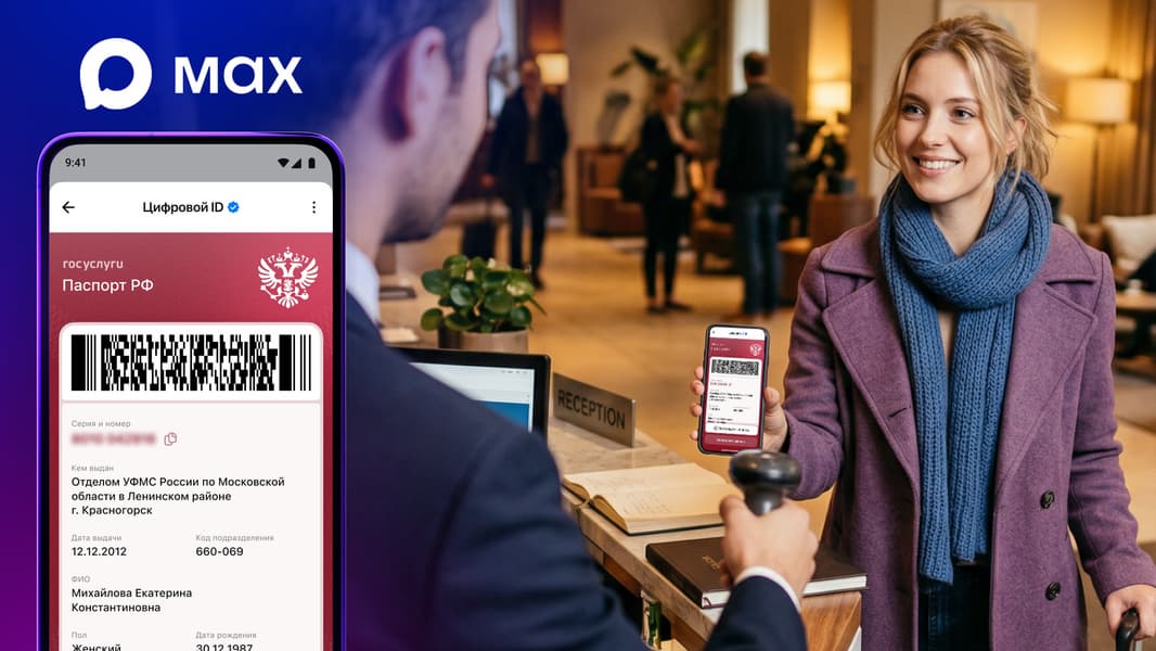 Заселение в отель через мессенджер Max: быстрая регистрация без бумаг