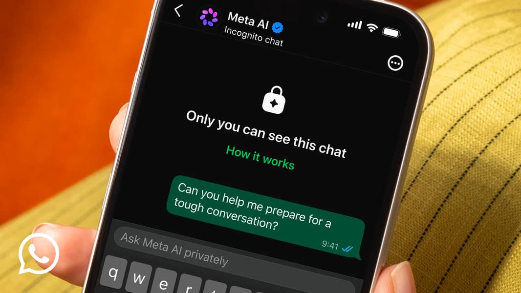 В WhatsApp* появилась возможность общаться с Meta** AI в режиме инкогнито