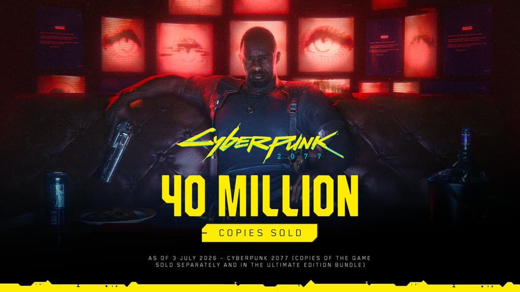 Cyberpunk 2077 вошла в топ-20 самых продаваемых игр в истории с тиражом 40 млн копий Cyberpunk 2077 вошла в топ-20 самых продаваемых игр в истории с тиражом 40 млн копий