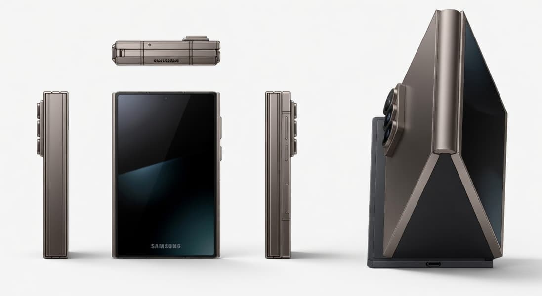 Samsung разрабатывает смартфон с тройным сложением корпуса Samsung разрабатывает смартфон с тройным сложением корпуса