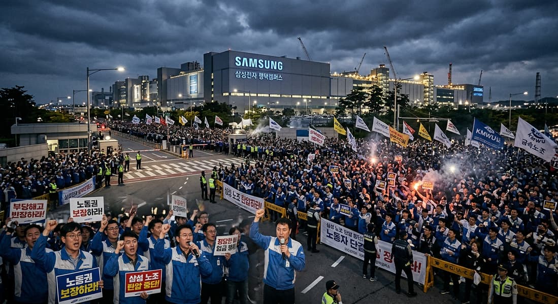 Провал переговоров: 50 тысяч сотрудников Samsung уходят на 18-дневную забастовку Провал переговоров: 50 тысяч сотрудников Samsung уходят на 18-дневную забастовку
