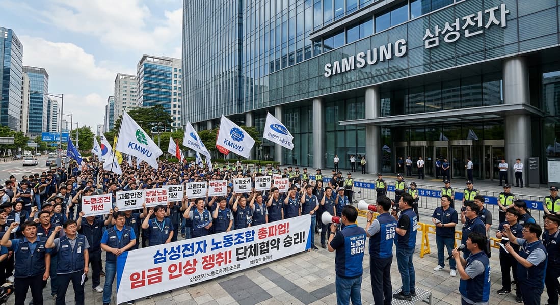 Samsung под угрозой забастовки: компания предлагает разовую выплату в 340 тысяч долларов, профсоюз требует ежегодных надбавок