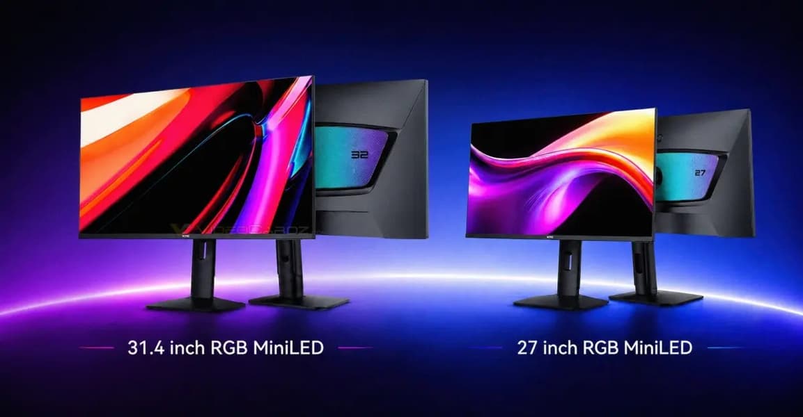 HKC представила 27- и 32-дюймовые игровые мониторы Apex с RGB Mini-LED панелями