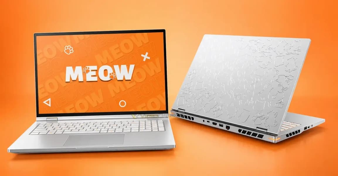 Colorfire MEOW Orange Treasure R16 Ultra: мощный игровой ноутбук с 12-ядерным процессором, RTX 5060 и «кошачьим» дизайном Colorfire MEOW Orange Treasure R16 Ultra: мощный игровой ноутбук с 12-ядерным процессором, RTX 5060 и «кошачьим» дизайном