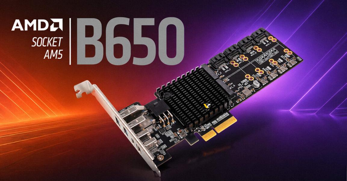 Lekuo PB65MX3: материнская плата на чипсете AMD B650 с четырьмя M.2, SATA и быстрыми USB