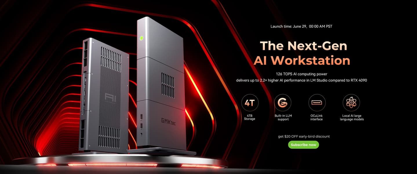 GMKtec EVO-X3: мощный мини-ПК с 16-ядерным процессором Ryzen AI MAX+ 395 и 128 ГБ ОЗУ GMKtec EVO-X3: мощный мини-ПК с 16-ядерным процессором Ryzen AI MAX+ 395 и 128 ГБ ОЗУ