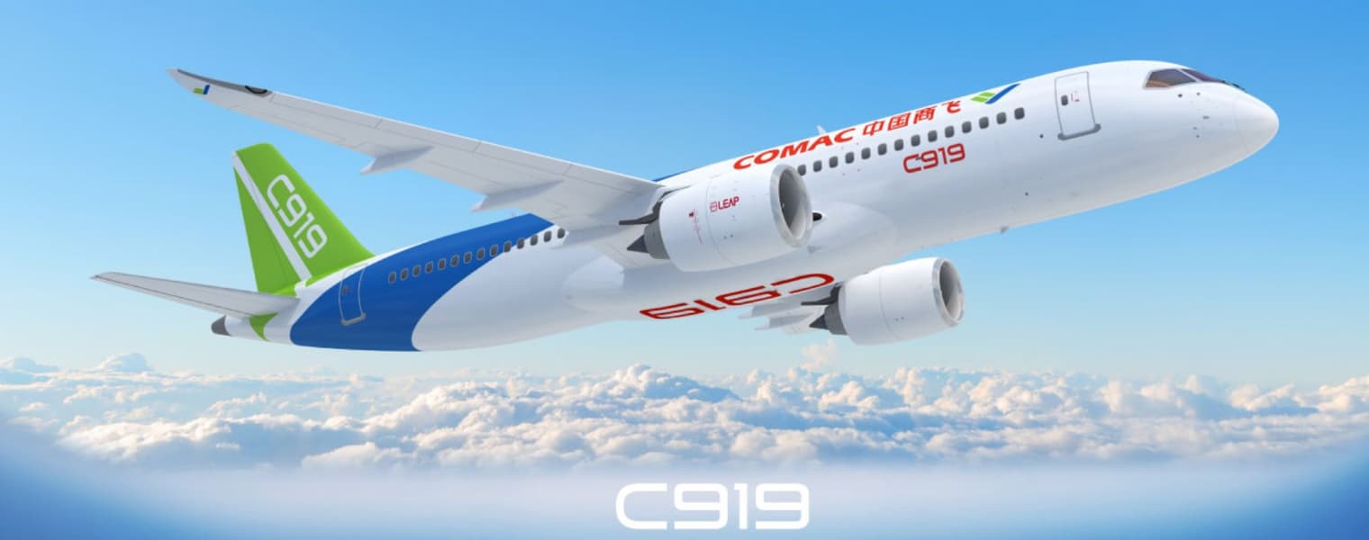 Китайский конкурент Boeing и Airbus: лайнеры C919 перевезли более 1,5 млн пассажиров за 11 000 рейсов Китайский конкурент Boeing и Airbus: лайнеры C919 перевезли более 1,5 млн пассажиров за 11 000 рейсов