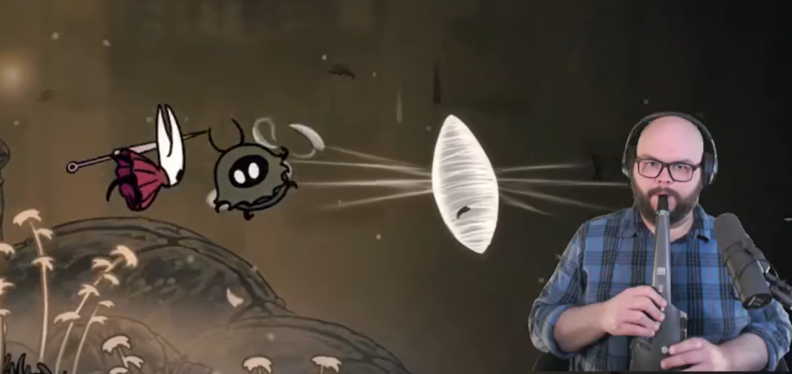 We 100% completed Hollow Knight: Silksong using a saxophone instead of a controller