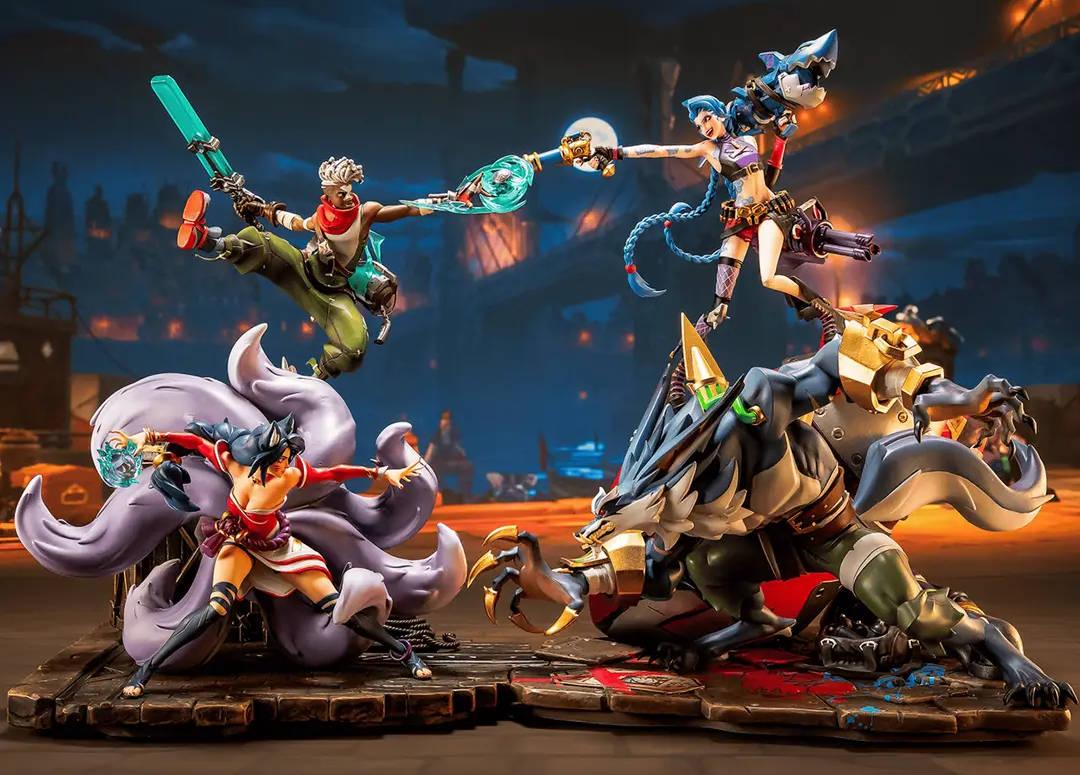 PureArts and Riot Games Open Pre-Orders for Jinx, Warwick, Ahri and Ekko Statues from Fighting Game 2XKO
