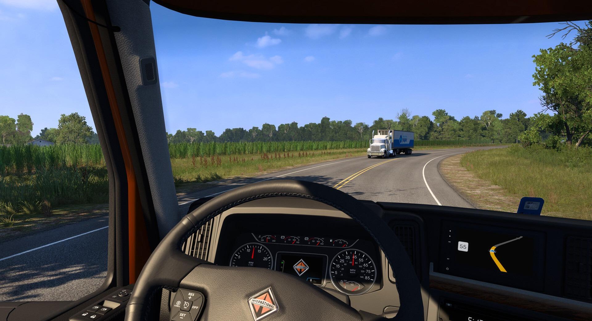American Truck Simulator developers show nearly 30 minutes of driving through Louisiana