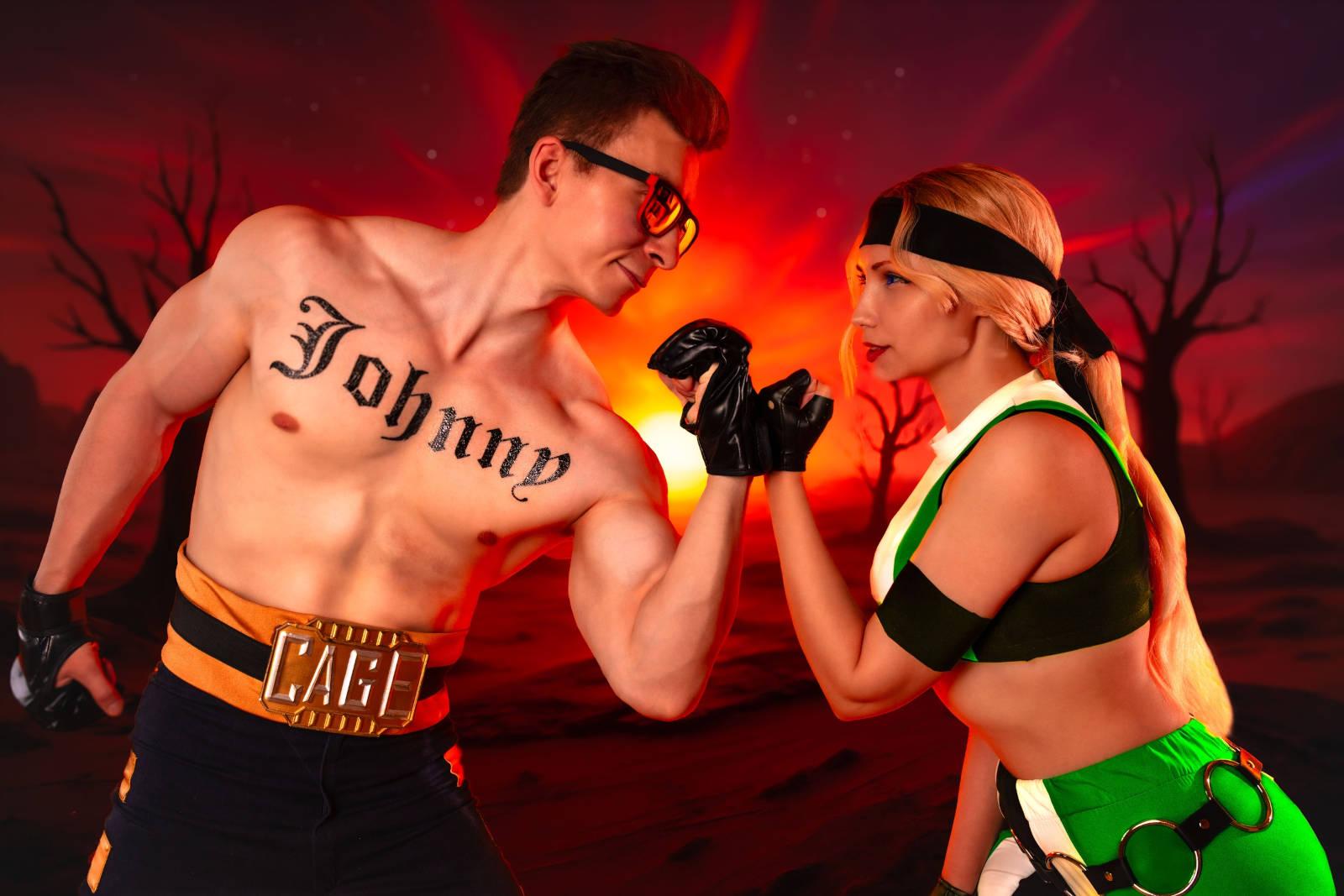 Let Mortal Kombat Begin!: Cosplayers Turn into Johnny Cage and Sonya Blade from the Mortal Kombat Series Let Mortal Kombat Begin!: Cosplayers Turn into Johnny Cage and Sonya Blade from the Mortal Kombat Series