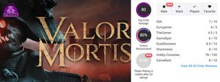 Новое поколение соулслайков. Valor Mortis получила высокие оценки