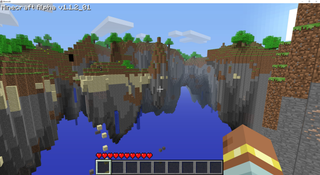 Minecraft restored floating islands