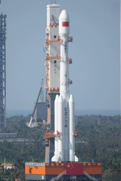 Китайская ракета Long March 7A выше Starship и готова к запуску Китайская ракета Long March 7A выше Starship и готова к запуску