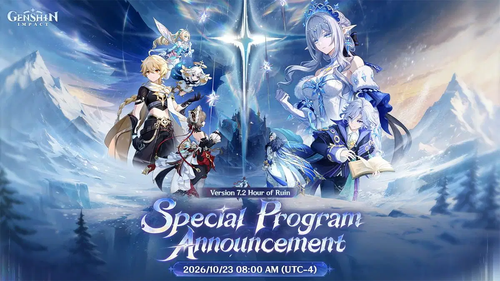 Genshin Impact's future will be revealed at an unusual time — teaser for the update 7.2 presentation