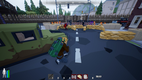 A low-poly zombie apocalypse survival game is free to play on Steam
