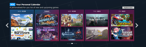 Valve launches personal release calendar in Steam