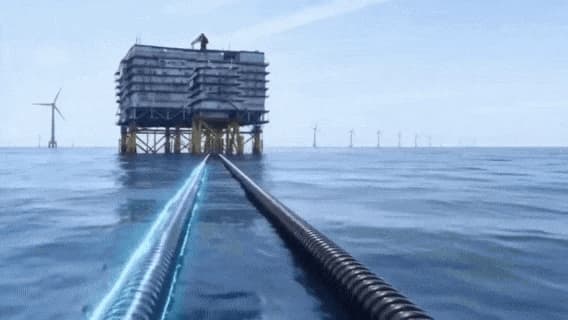 Китай первым в мире проложил по морскому дну сверхмощный кабель на 2000 МВт Китай первым в мире проложил по морскому дну сверхмощный кабель на 2000 МВт