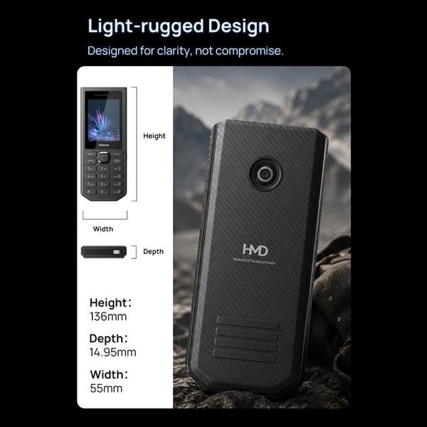 Nokia 300 4G Power Bank: кнопочный телефон с аккумулятором 3700 мА•ч и автономностью до 44 дней Nokia 300 4G Power Bank: кнопочный телефон с аккумулятором 3700 мА•ч и автономностью до 44 дней