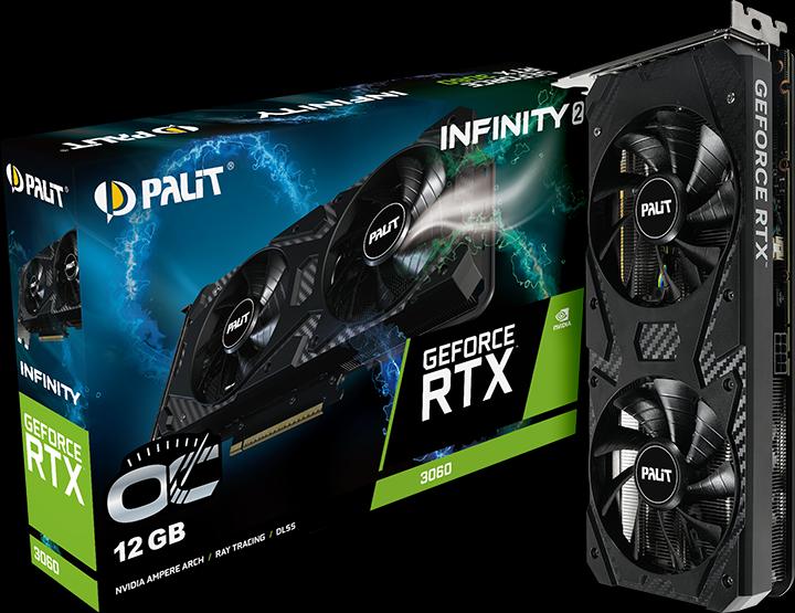 Palit выпустила видеокарту GeForce RTX 3060 Infinity 2 OC с увеличенным объёмом памяти Palit выпустила видеокарту GeForce RTX 3060 Infinity 2 OC с увеличенным объёмом памяти