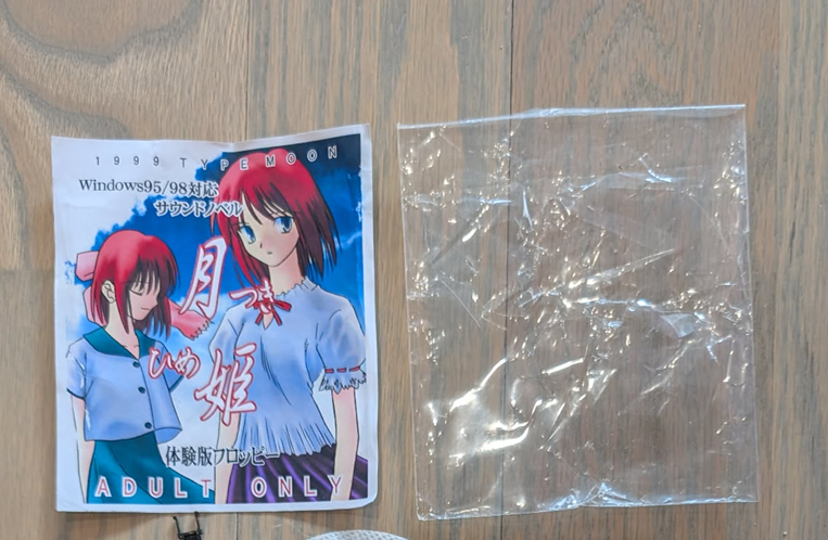 Damaged rare Tsukihime disk