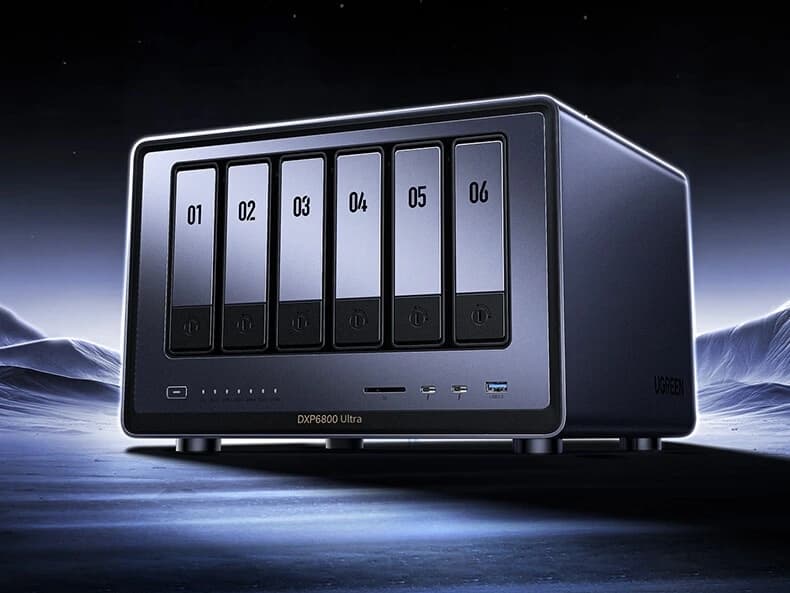 Ugreen представила мощные NAS DXP6800 Ultra и DXP8800 Ultra на базе Intel Core 7 150U с поддержкой до 8 накопителей