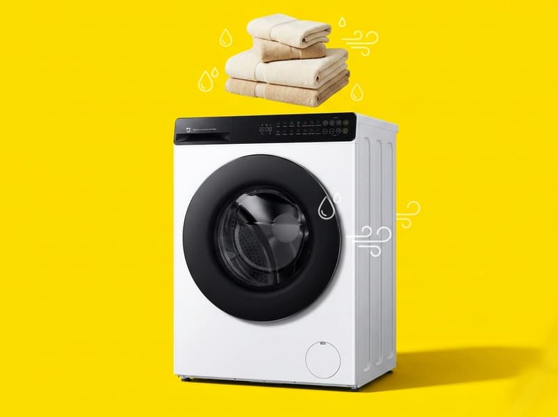 Xiaomi представила стиральную машину с сушкой, паром и Wi-Fi за 540 евро