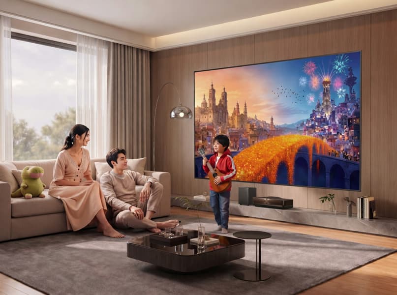 Hisense Exploration X1 Pro: лазерный телевизор с диагональю 100+ дюймов, звуком IMAX и эталонной цветопередачей Hisense Exploration X1 Pro: лазерный телевизор с диагональю 100+ дюймов, звуком IMAX и эталонной цветопередачей