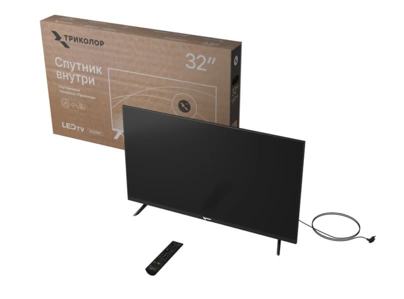 В России начали продажи первого отечественного спутникового телевизора «Триколор H32NS1» белорусской сборки
