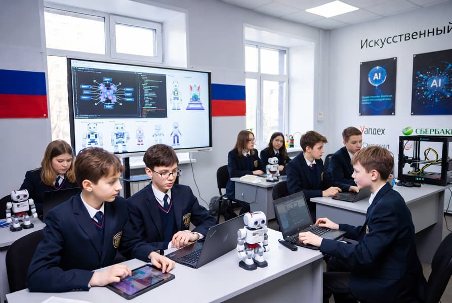 С 1 сентября 2026 года в российских школах введут курс «Искусственный интеллект» С 1 сентября 2026 года в российских школах введут курс «Искусственный интеллект»