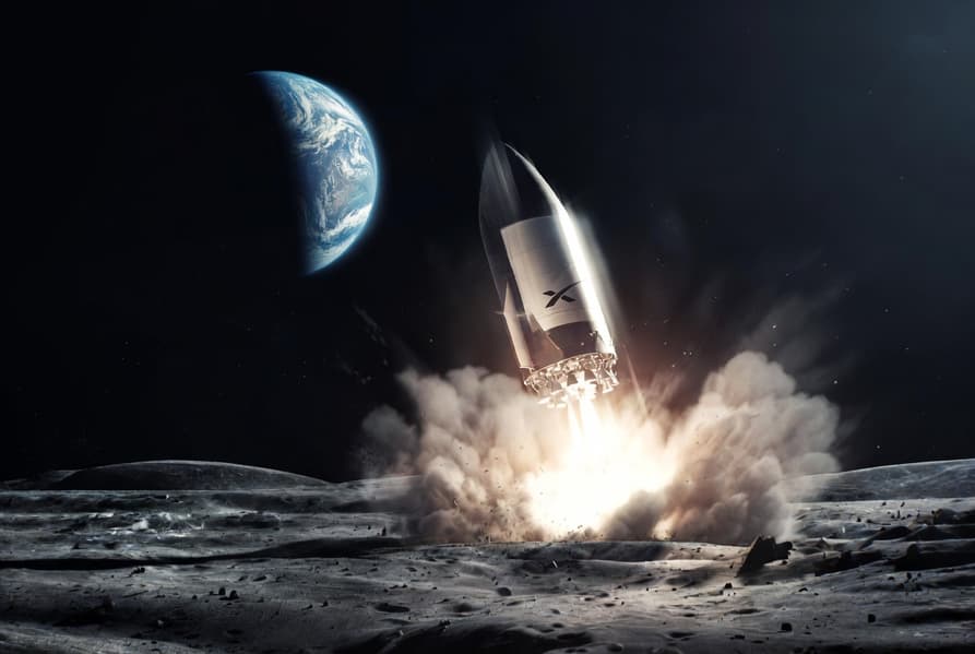 Ракета Falcon 9 упадет на Луну со скоростью 2,43 км/с и оставит 17-метровый кратер, видимый с Земли Ракета Falcon 9 упадет на Луну со скоростью 2,43 км/с и оставит 17-метровый кратер, видимый с Земли
