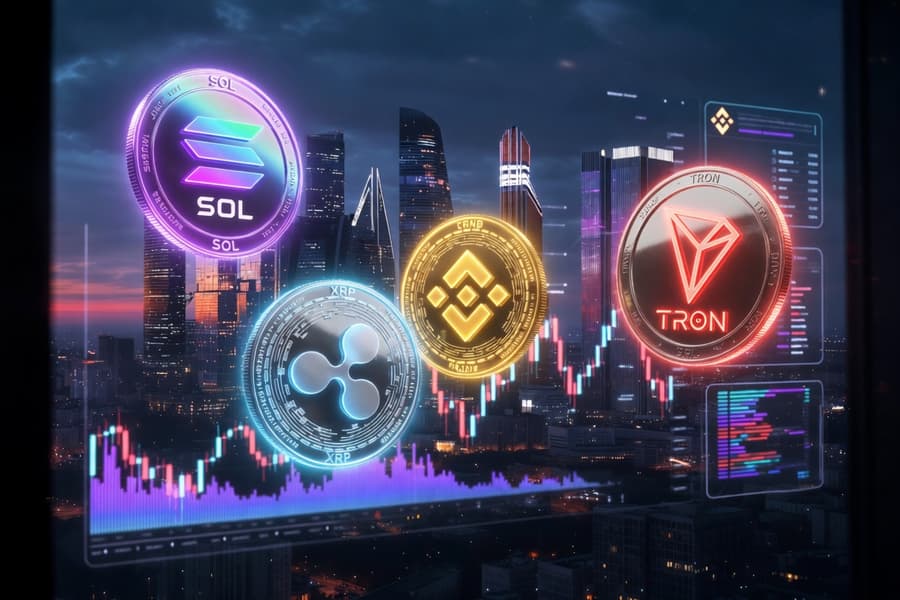 Мосбиржа начнет рассчитывать индексы для Solana, Ripple, Tron и Binance Coin