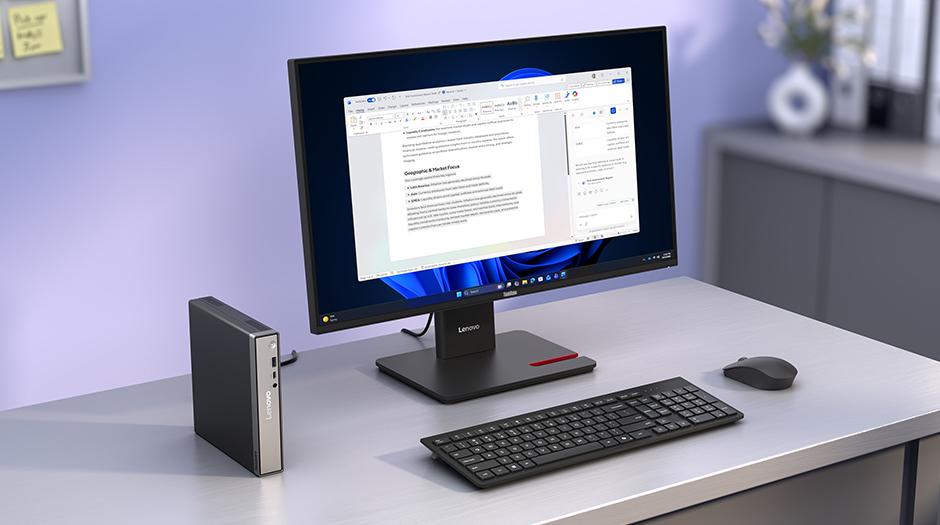 Lenovo выпустила мини-ПК ThinkCentre Neo 50q Gen 7 объемом один литр на базе процессоров Intel