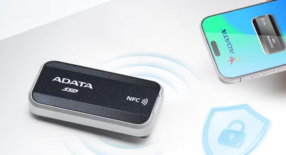 Adata выпустила скоростной SSD Urban Tapsafe с защитой через NFC