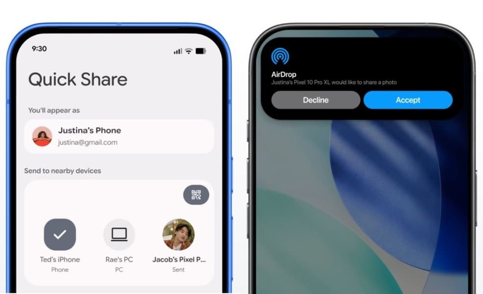 Аналог AirDrop на Android: Honor Magic8 Pro, OnePlus 15 и Oppo Find X8 смогут обмениваться файлами с iPhone