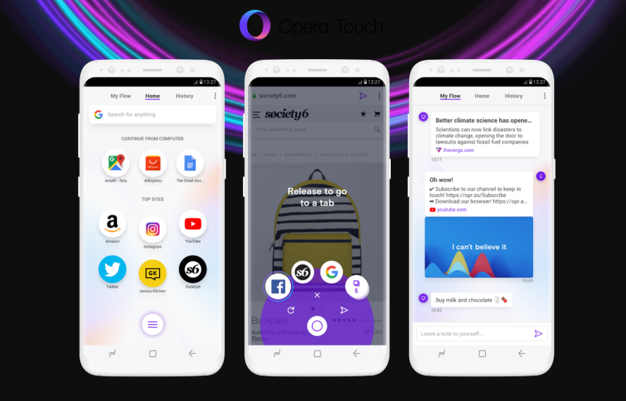 Браузер Opera Touch получил приватный режим