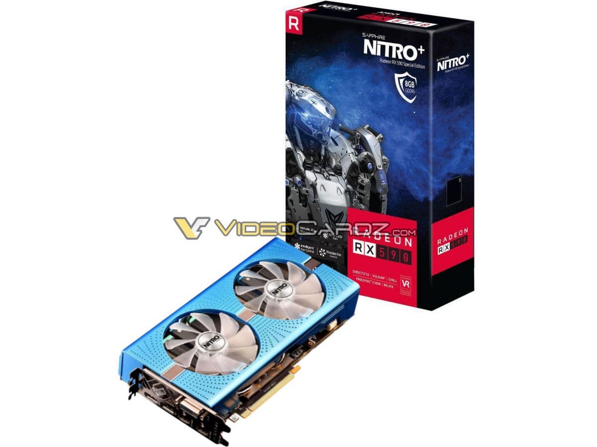 Появились изображения 3D-карты Sapphire Radeon RX 590 Nitro+ Special Edition