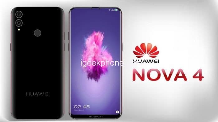 Смартфон Huawei Nova 4 получит экран диагональю 6,3 дюйма, флагманскую SoC Kirin 980 и поддержку 5G