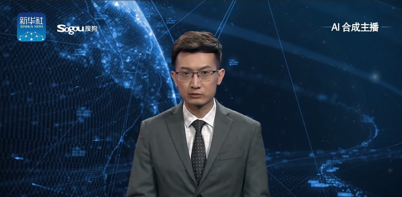 Видео дня: в Китае создали цифрового ведущего новостей с искусственным интеллектом, который почти неотличим от настоящего